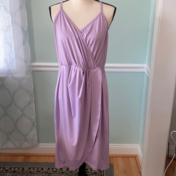 Shein lavender wrap dress Size 3XL NWOT - Picture 2 of 9